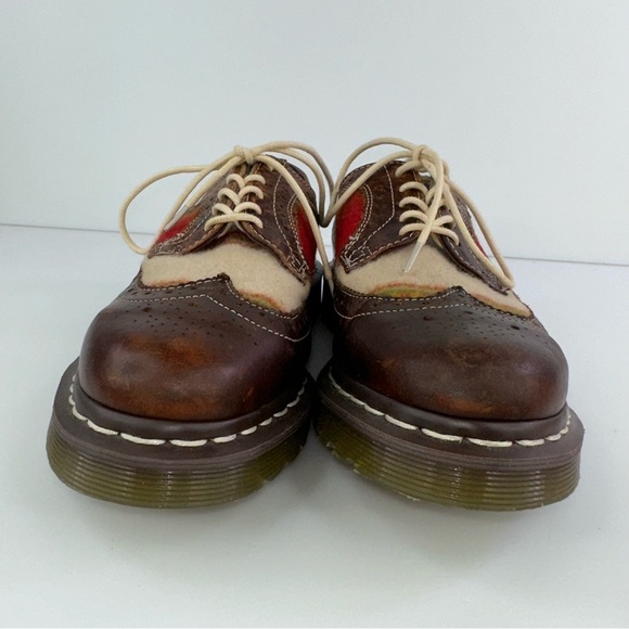 Dr. Martens Pendleton Women's Shoes Sz 6 M Brogue Wingtip Harvest Stripe Oxford - Picture 4 of 8
